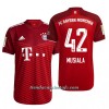 Camiseta de fútbol FC Bayern de Múnich Jamal Musiala 42 Primera Equipación 2021/22 - Hombre